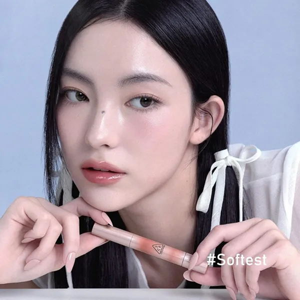 Son Dưỡng 3CE Shine Reflector - Softest Màu Cam San Hô