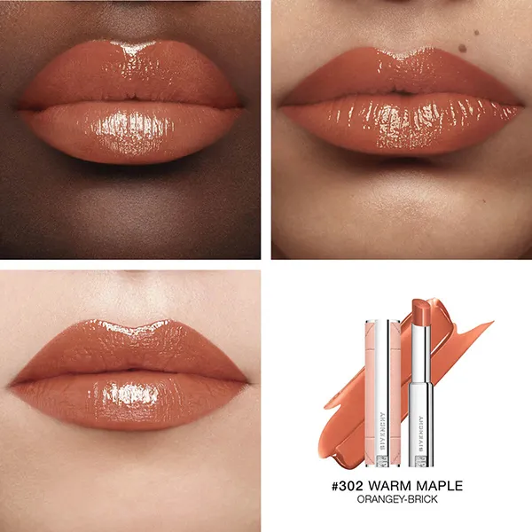 Son Dưỡng Givenchy Rose Perfecto Shine Serum Lipstick 302 Warm Maple Màu Cam Nâu - Son Môi - Vua Hàng Hiệu