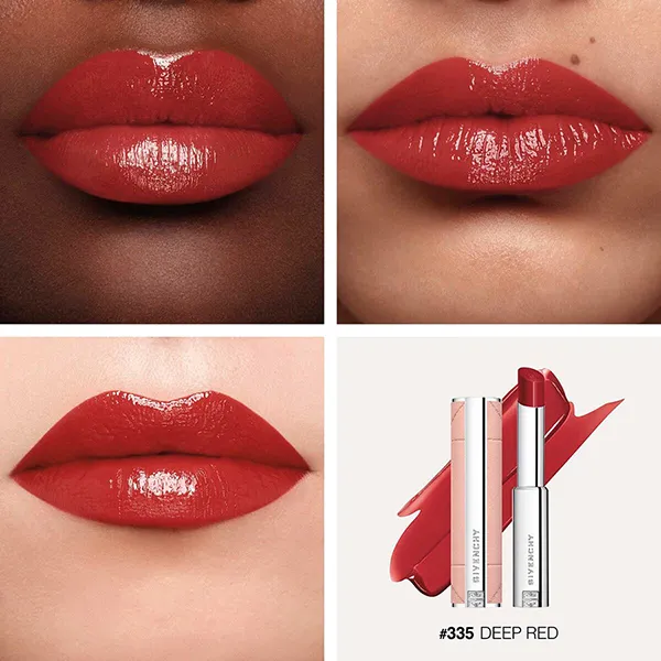 Son Dưỡng Givenchy Rose Perfecto Shine Serum Lipstick 335 Deep Red Màu Đỏ Đậm - Son Môi - Vua Hàng Hiệu
