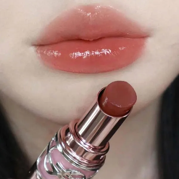 Son Dưỡng YSL Yves Saint Laurent Loveshine Candy Glow 7B Nude Pleasure Màu Cam Đất Nude