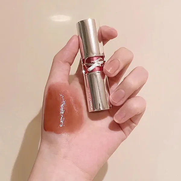 Son Dưỡng Yves Saint Laurent YSL Rouge Volupte Candy Glaze 04 Nude Pleasure Màu Cam Đất - Son Môi - Vua Hàng Hiệu
