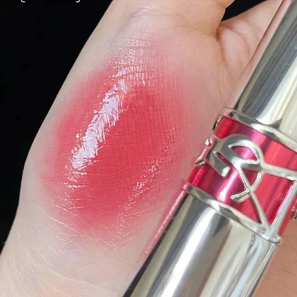 Son Dưỡng Yves Saint Laurent YSL Rouge Volupte Candy Glaze 05 Pink Satisfaction Màu Hồng Đất - Son Môi - Vua Hàng Hiệu