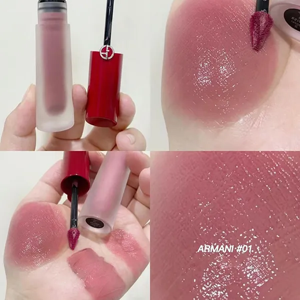 Son Kem Giorgio Armani Lip Maestro Satin 01 Summer Adventure Màu Hồng Đất Nude - Son Môi - Vua Hàng Hiệu