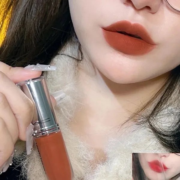 Son Kem MAC Locked Kiss Ink 24HR 66 Terracotta Màu Cam Cháy - Son Môi - Vua Hàng Hiệu