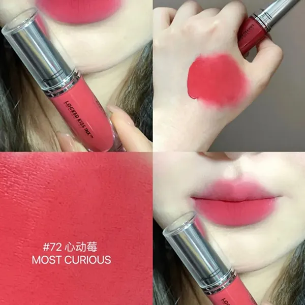 Son Kem MAC Locked Kiss Ink 24HR 72 Most Curious Màu Hồng Tươi