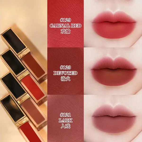 Son Kem Tom Ford Liquid Lip Luxe Matte Màu 123 Devoted Đỏ Đất