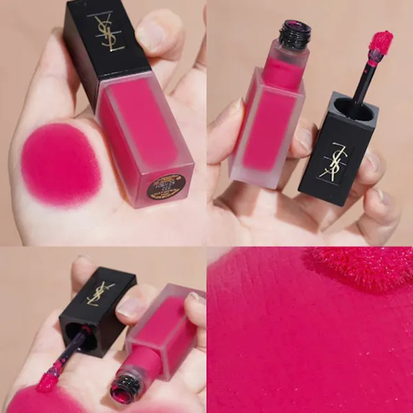 Son Kem Yves Saint Laurent YSL Tatouage Couture Velvet Cream Liquid Lipstick 222 Màu Hồng