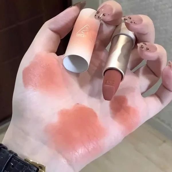 Son Lì 3CE Cashmere Hug Lipstick 01 Oat Màu Cam Nude 3.5g - Son Môi - Vua Hàng Hiệu