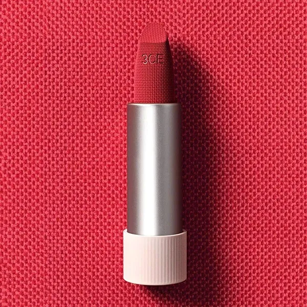 Son Lì 3CE Cashmere Hug Lipstick 08 Hush Red Màu Đỏ Thuần 3.5g - Son Môi - Vua Hàng Hiệu