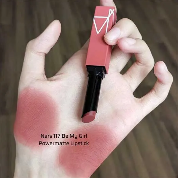 Son Lì Nars Powermatte Lipstick 117 Be My Girl Màu Đỏ Rượu - Son Môi - Vua Hàng Hiệu