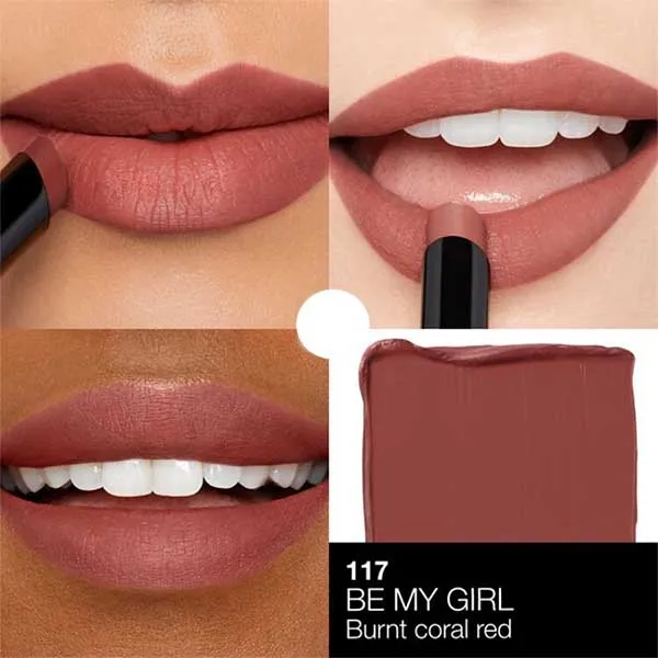 Son Lì Nars Powermatte Lipstick 117 Be My Girl Màu Đỏ Rượu - Son Môi - Vua Hàng Hiệu