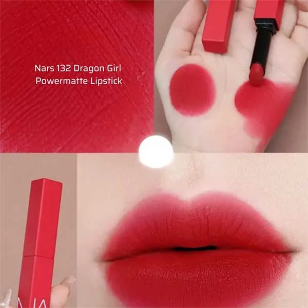 Son Lì Nars Powermatte Lipstick 132 Dragon Girl Màu Đỏ Hồng - Son Môi - Vua Hàng Hiệu