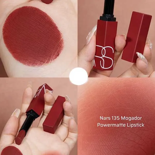 Son Lì Nars Powermatte Lipstick 135 Mogador Màu Đỏ Gạch - Son Môi - Vua Hàng Hiệu