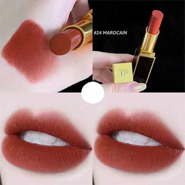 Son Lì Tom Ford TF Marocain 24 Màu Đỏ Đất - Son Môi - Vua Hàng Hiệu