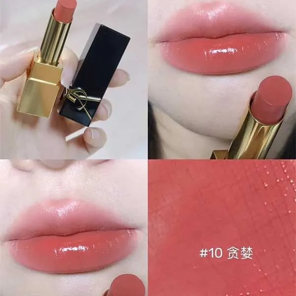 Son Lì Yves Saint Laurent YSL Rouge Pur Couture The Bold 10 Brazen Nude Màu Hồng Nude - Son Môi - Vua Hàng Hiệu