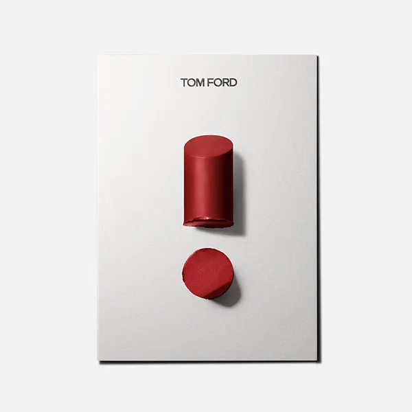 Son Tom Ford Slim Lip Color Shine 155 Atelier Red With Orange Màu Đỏ Cam