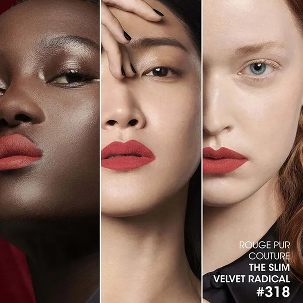 Son Yves Saint Laurent YSL Slim Velvet Radical Lipstick 318 Up Beat Rose Màu Đỏ Hồng San Hô - Son Môi - Vua Hàng Hiệu