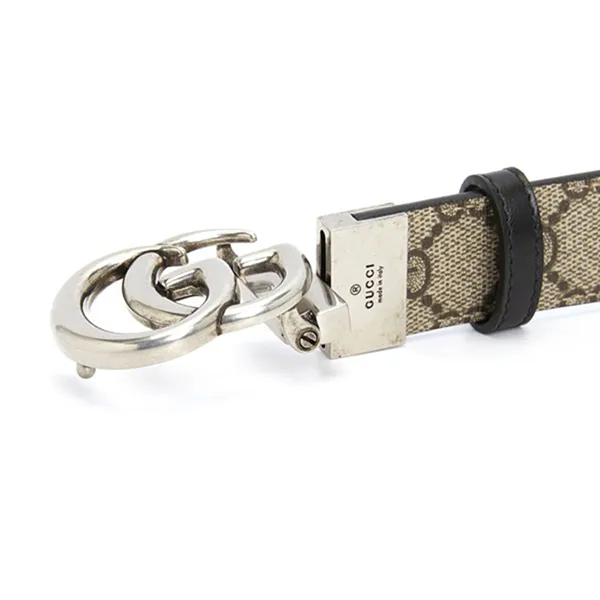 Thắt Lưng Gucci GG Marmont Thin 'Beige' 643847 92TIN 9769 Màu Đen/Be Size 70 - Thắt lưng - Vua Hàng Hiệu