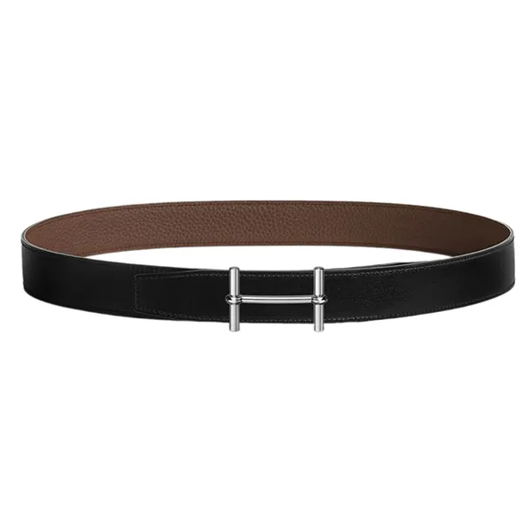 Thắt Lưng Hermès H D'Ancre Belt Buckle & Reversible Leather Strap 32mm Màu Đen - Nâu Size 85