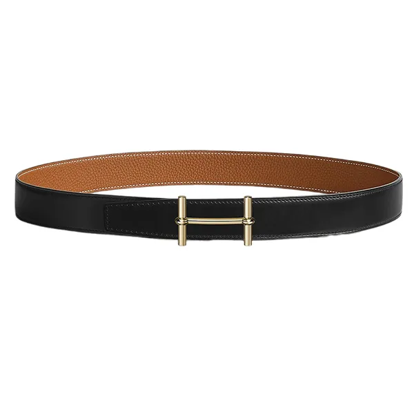 Thắt Lưng Hermès H D'Ancre Belt Buckle & Reversible Leather Strap 32mm Màu Đen - Vàng Size 85 - Thắt lưng - Vua Hàng Hiệu