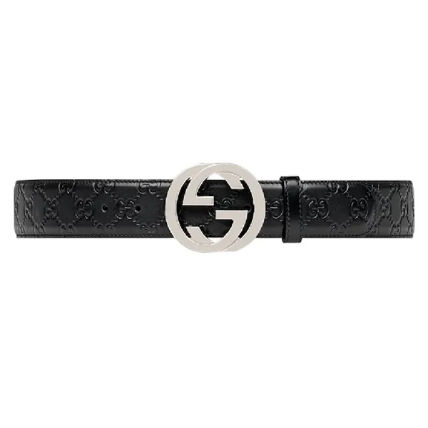 Thắt Lưng Nam Gucci Signature Leather Belt ‘Black’ 411924-CWC1N-1000 Màu Đen Size 85 - Thắt lưng - Vua Hàng Hiệu