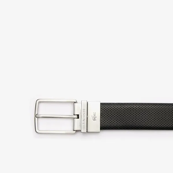 Thắt Lưng Nam Lacoste Men's Belt Leather Material Can Be Used On Both Sides RC4097-672 Màu Đen Size 110 - Thắt lưng - Vua Hàng Hiệu