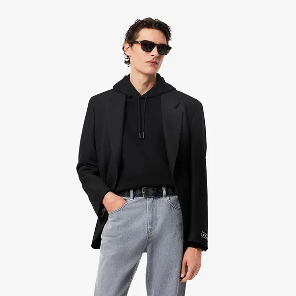 Thắt Lưng Nam Lacoste Men's Monogram Belt RC4098 H45 Màu Đen Họa Tiết Size 110 - Thắt lưng - Vua Hàng Hiệu