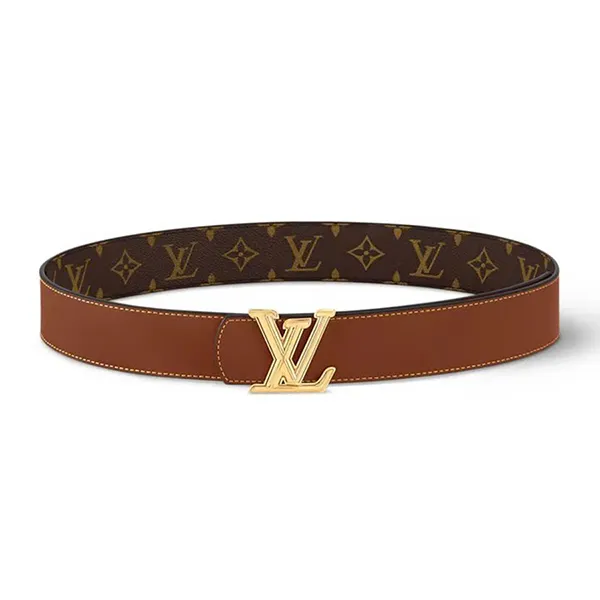 Thắt Lưng Nam Louis Vuitton Hai Mặt LV Dimension Bản 4cm M8845U Màu Nâu Size 85