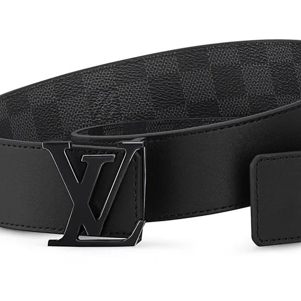 Thắt Lưng Nam Louis Vuitton Hai Mặt LV Initiales Bản 4cm M0213T Màu Đen Size 85