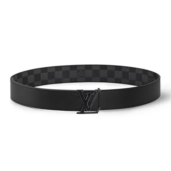 Thắt Lưng Nam Louis Vuitton Hai Mặt LV Initiales Bản 4cm M0213T Màu Đen Size 85