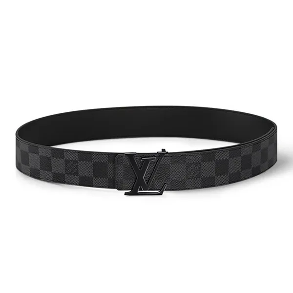 Thắt Lưng Nam Louis Vuitton Hai Mặt LV Initiales Bản 4cm M0213T Màu Đen Size 85