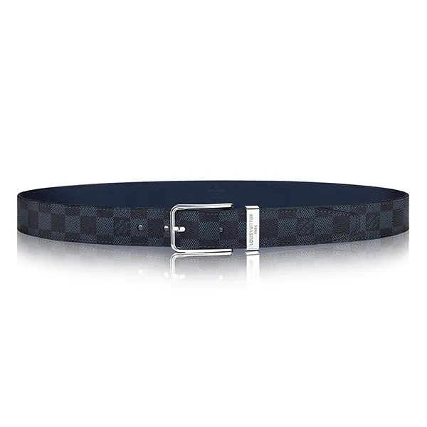 Thắt Lưng Nam Louis Vuitton LV Pont Neuf 35mm Belt M6067S Màu Xanh Đen
