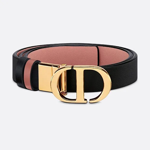Thắt Lưng Nữ Dior 30 Montaigne Reversible Đen B0179UWGA-M118 Màu Đen - Hồng Size 75 - Thắt lưng - Vua Hàng Hiệu