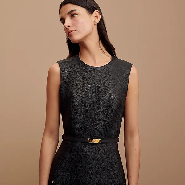 Thắt Lưng Nữ Hermès Kelly 18 Belt Noir H069853CC89 Màu Đen Nâu - Thắt lưng - Vua Hàng Hiệu