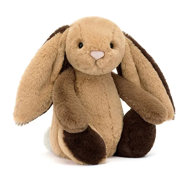 Thỏ Bông Jellycat Soft Toy Bashful Patchwork Brown Bunny BAS3PWB Màu Nâu - Đồ chơi mô hình - Vua Hàng Hiệu