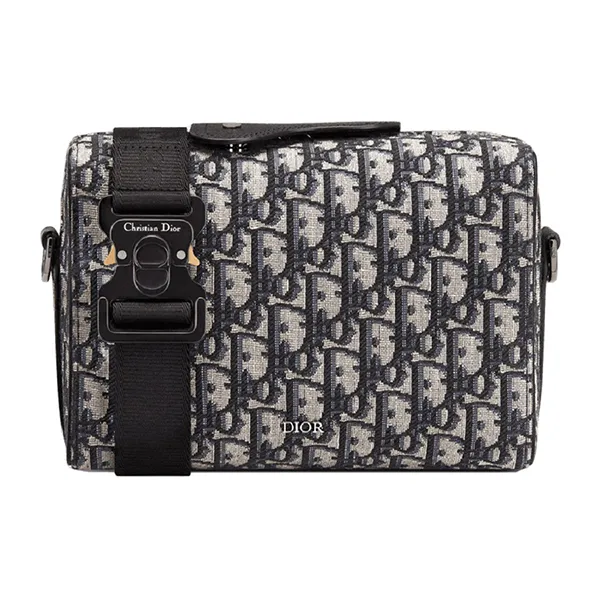 Túi Cầm Tay Nam Dior Lingot Pouch Beige Grained 1ADPO026YKY-H27E Màu Beige - Túi xách - Vua Hàng Hiệu