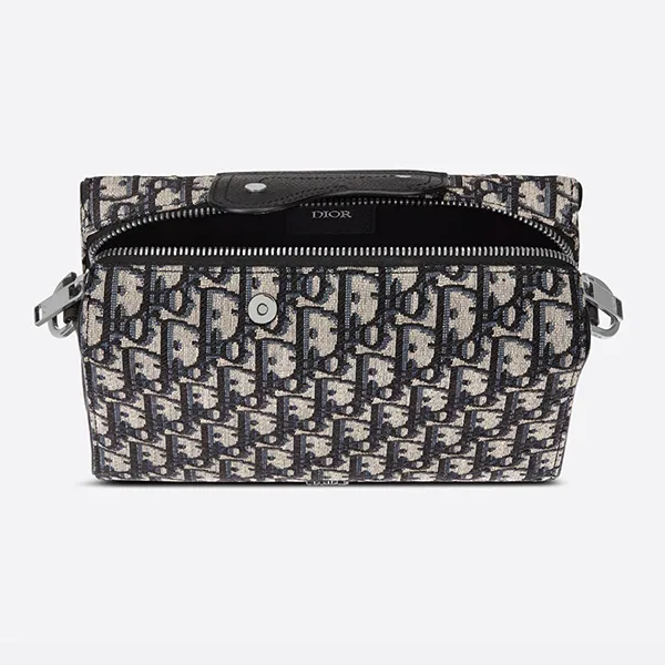 Túi Cầm Tay Nam Dior Lingot Pouch Beige Grained 1ADPO026YKY-H27E Màu Beige - Túi xách - Vua Hàng Hiệu