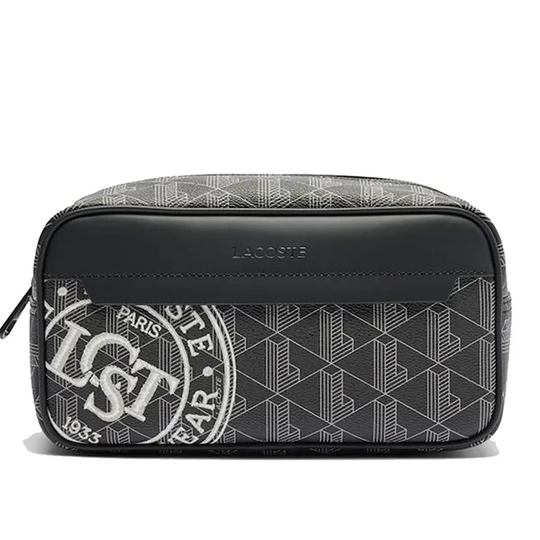 Túi Cầm Tay Đựng Đồ Lacoste The Blend Toiletry Bag NU4668BV Màu Đen - Túi xách - Vua Hàng Hiệu