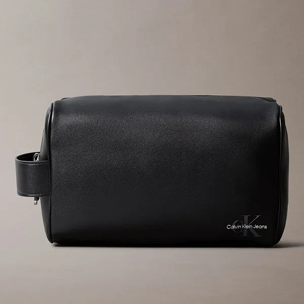 Túi Cầm Tay Nam Calvin Klein CK Bolso Mono Logo Dopp Kit Màu Đen - Túi xách - Vua Hàng Hiệu