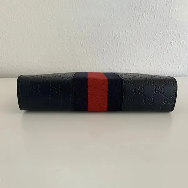 Túi Cầm Tay Nam Gucci Leather Bag Leather Clutch Màu Xanh Navy - Túi xách - Vua Hàng Hiệu