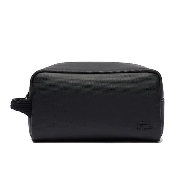 Túi Cầm Tay Nam Lacoste Men's Classic Canvas Toiletry Bag NH4426HC 000 Màu Đen - Túi xách - Vua Hàng Hiệu