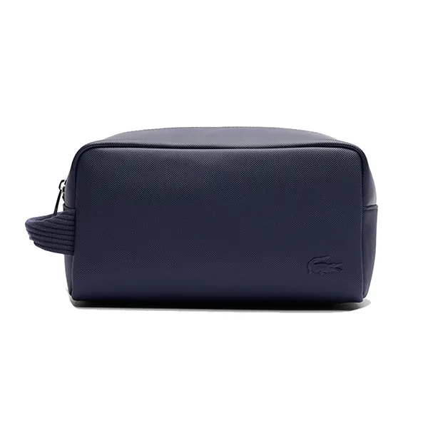 Túi Cầm Tay Nam Lacoste Men's Classic Canvas Toiletry Bag NH4426HC Màu Xanh Navy