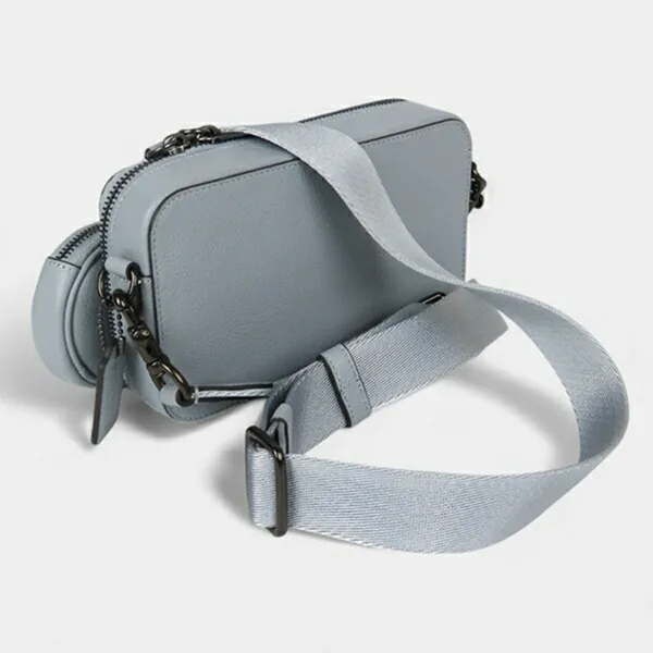 Túi Đeo Chéo Coach Leather Crossbody Bag CC070 Màu Xanh Xám - Túi xách - Vua Hàng Hiệu