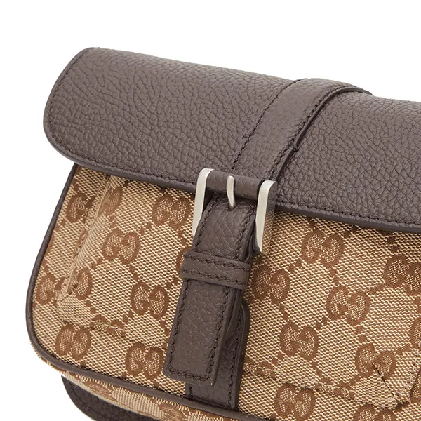 Túi Đeo Chéo Gucci Buckle GG Jacquard Mini Bag Màu Be Nâu - Túi xách - Vua Hàng Hiệu