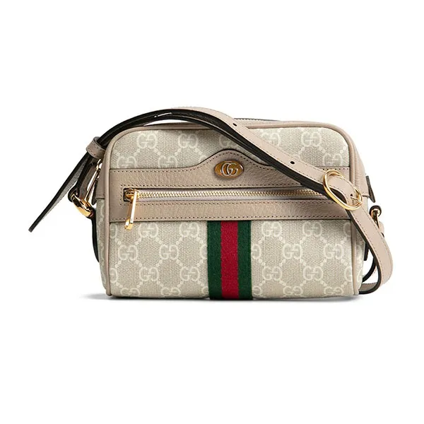 Túi Đeo Chéo Nữ Gucci Supreme Ophidia Mini Crossbody Cream Màu Kem - Túi xách - Vua Hàng Hiệu
