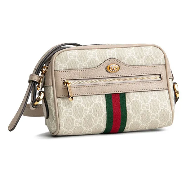 Túi Đeo Chéo Nữ Gucci Supreme Ophidia Mini Crossbody Cream Màu Kem - Túi xách - Vua Hàng Hiệu
