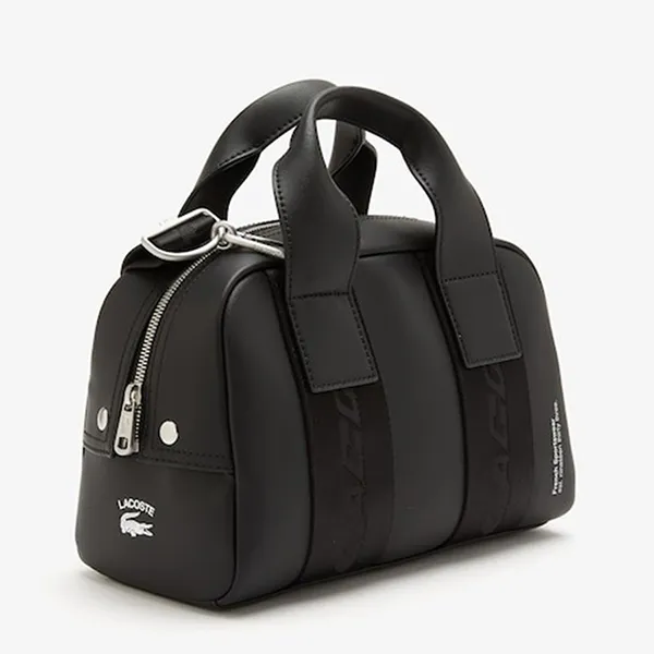 Túi Đeo Chéo Lacoste Contrast Inscriptions Gym Bag Black Màu Đen - Túi xách - Vua Hàng Hiệu
