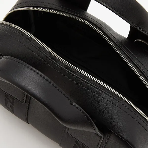 Túi Đeo Chéo Lacoste Contrast Inscriptions Gym Bag Black Màu Đen - Túi xách - Vua Hàng Hiệu