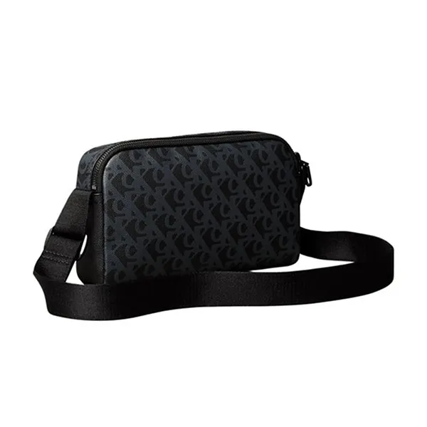 Túi Đeo Chéo Nam Calvin Klein Borsa Calvin Klein Matte AOP Camera Bag 22 Màu Đen Họa Tiết - Túi xách - Vua Hàng Hiệu