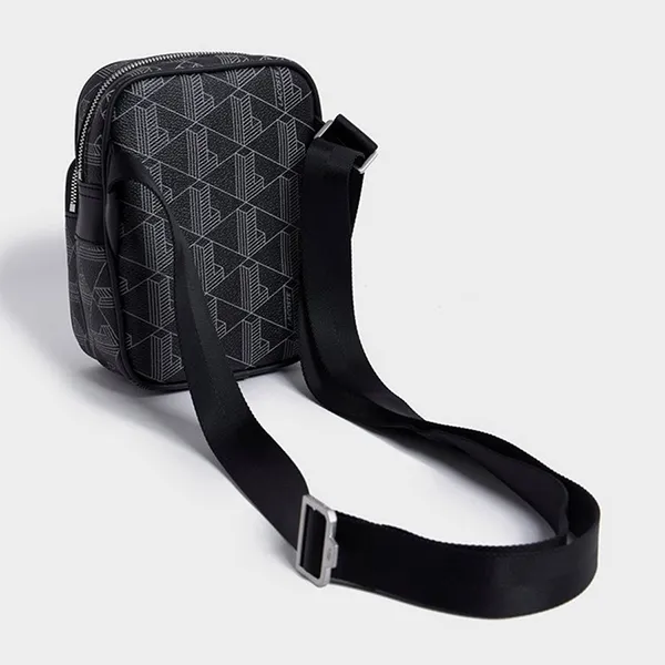 Túi Đeo Chéo Nam Lacoste Badge Small Items Bag Màu Đen - Túi xách - Vua Hàng Hiệu